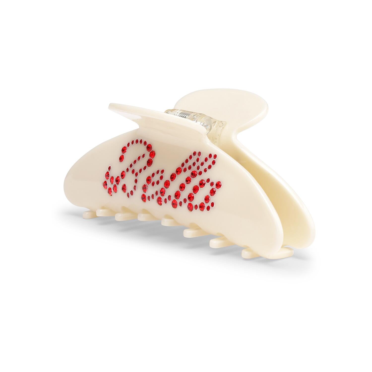 Ida Ciao Bella hårklemme, stor - Off White